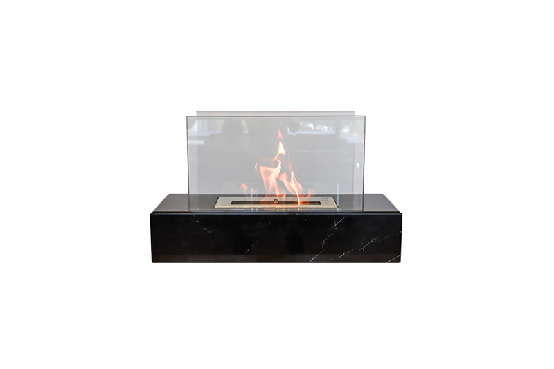  Made in China High Grade Black Marble Fireplace